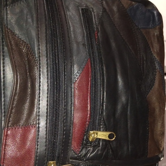 Zeca Italy design patch style cross body bag purse - Picture 4 of 17